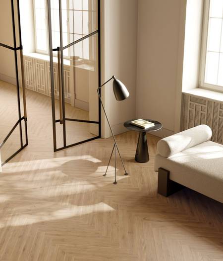 Oak wood effect floor