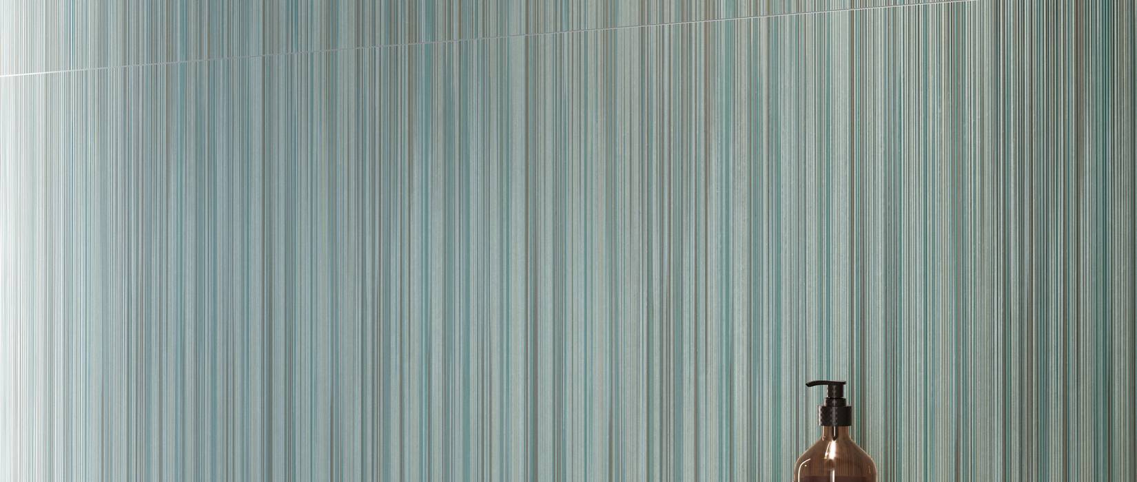 White body wall tiles Stripe