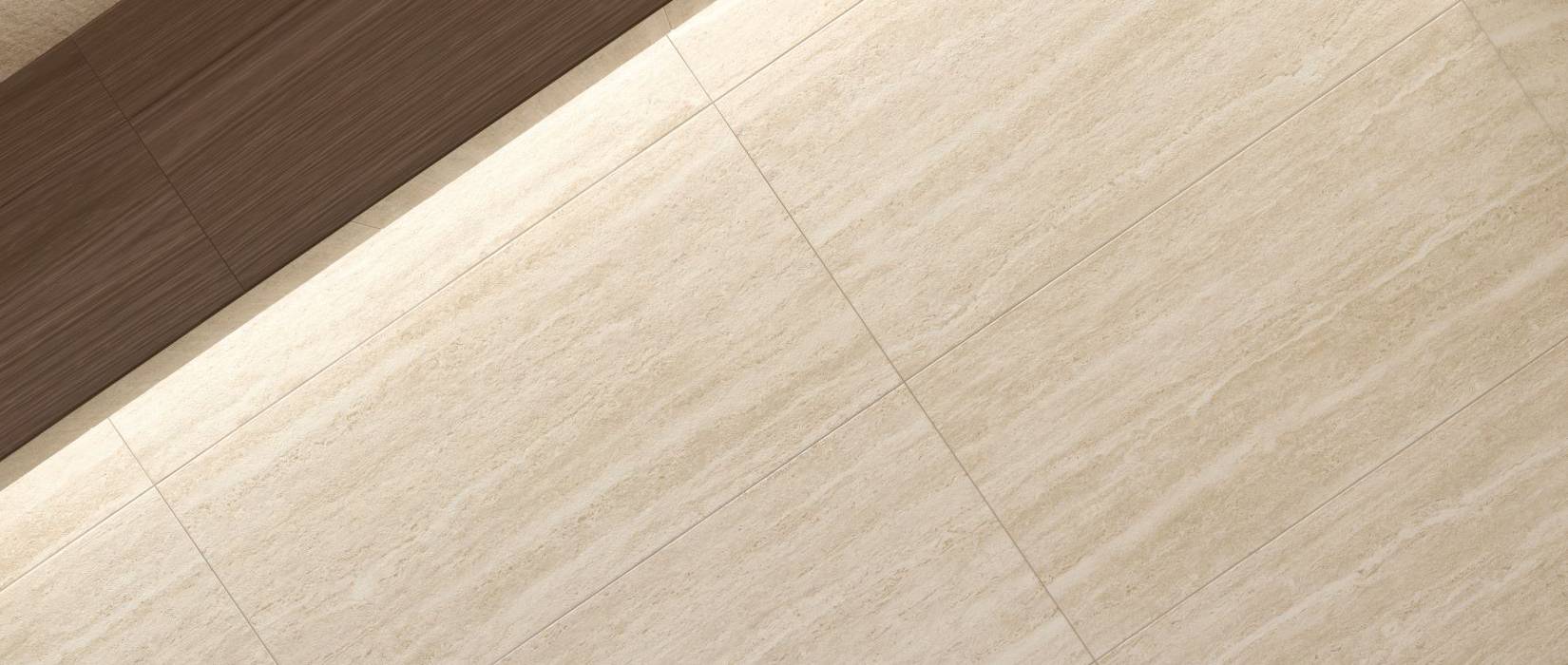 Travertine effect floor