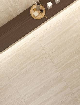 Travertine effect floor