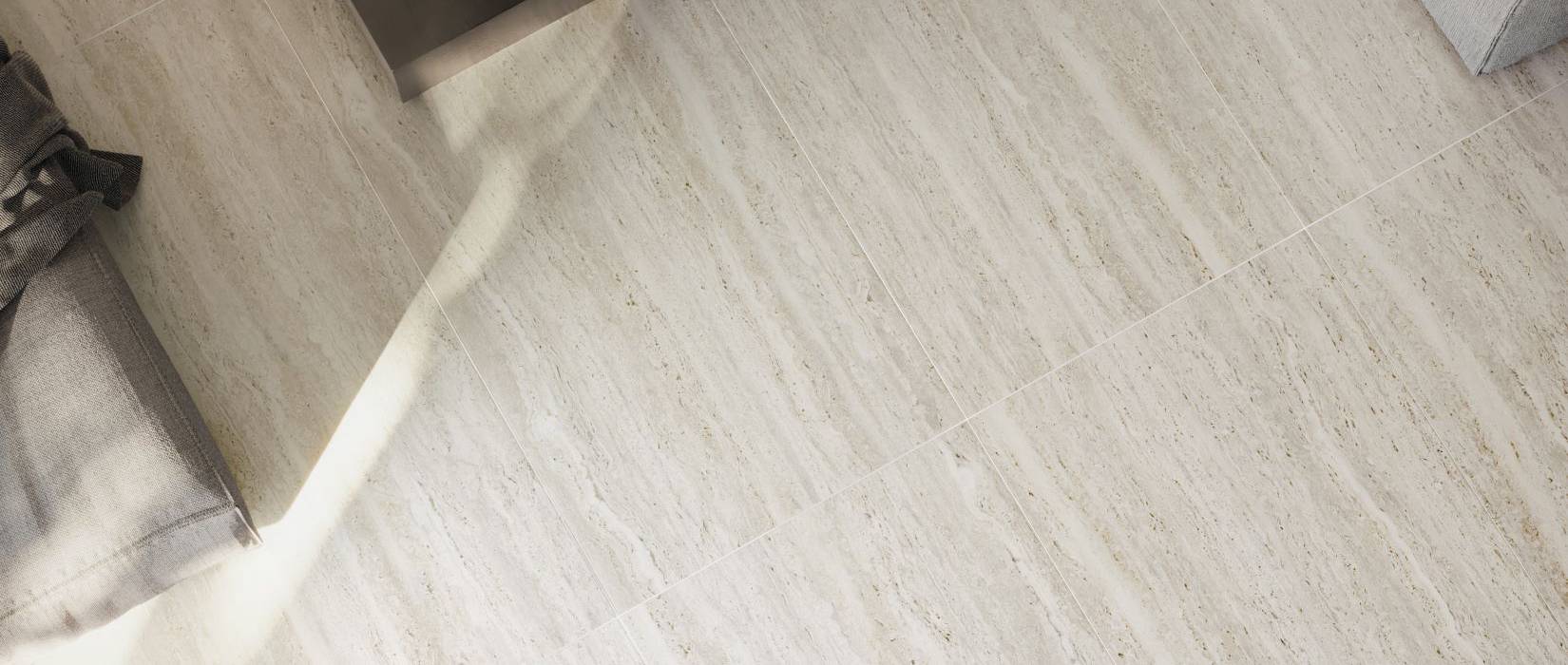 Travertine effect floor