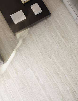 Travertine effect floor