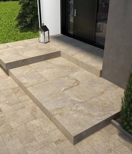 Stone effect inspired by natural materials from Trentino