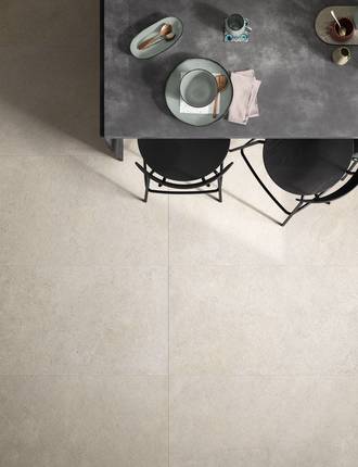 Stone effect stoneware floor tiles