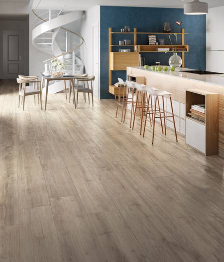 Oak wood effect tiles