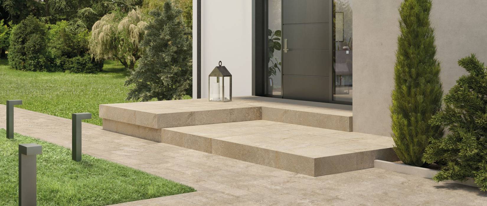 Carrelage effet pierre pour sols extérieurs