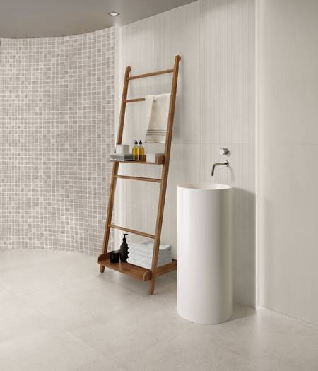 Concrete effect porcelain stoneware