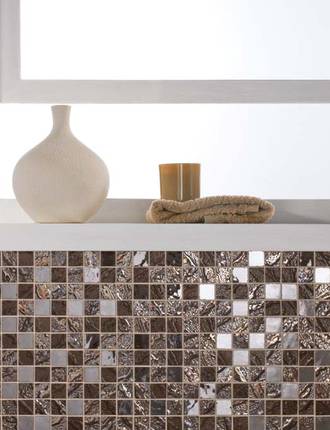 Mosaic tiles for bathrooms and kitchens