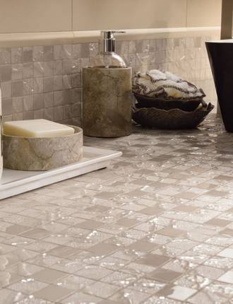 Mosaic tiles for bathrooms and kitchens