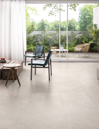 Stone effect porcelain tiles