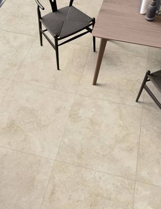 Stone effect porcelain tiles