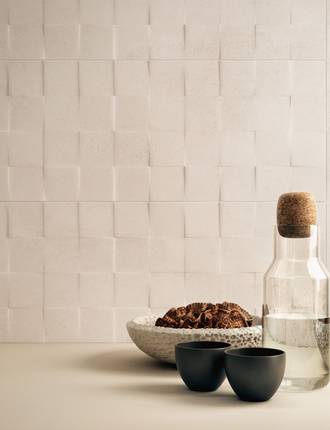 Resin effect stoneware tiles