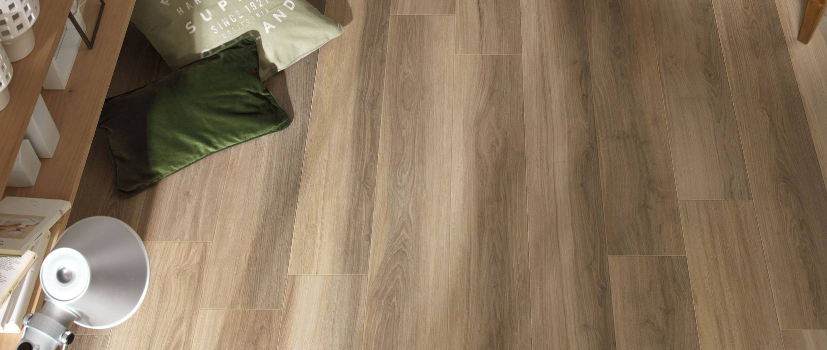 Wood effect stoneware floors