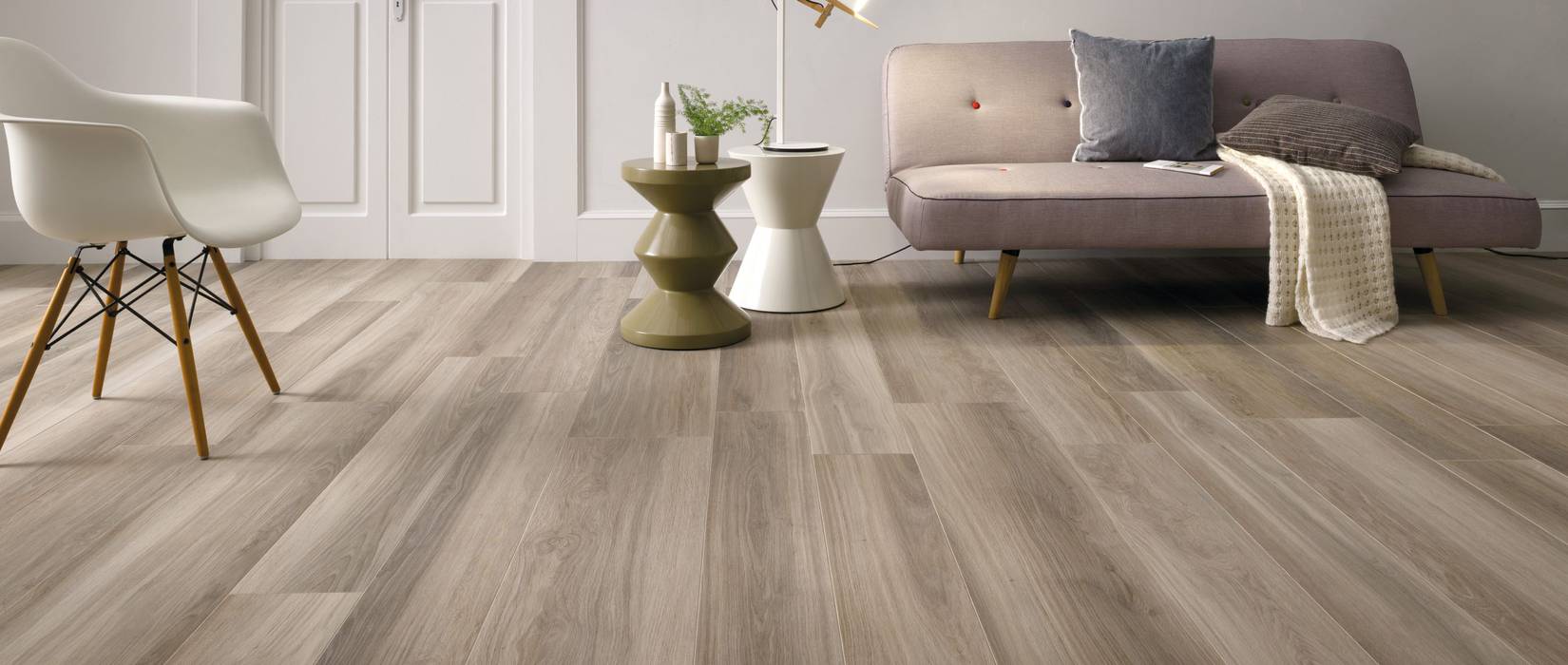 Wood effect stoneware floors