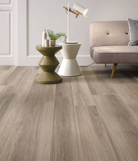 Wood effect stoneware floors