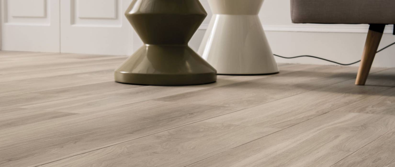 Wood effect stoneware floors