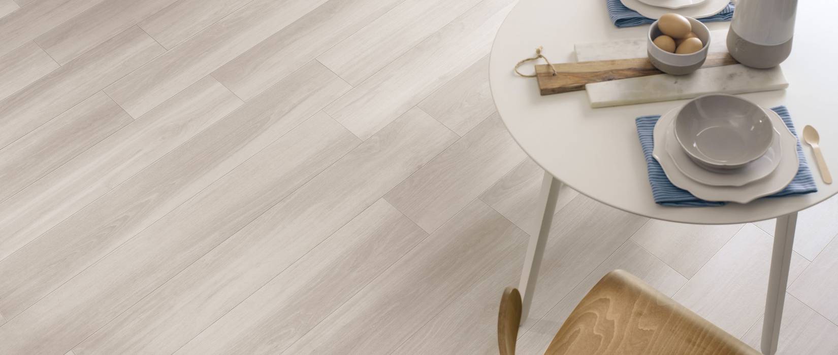 Wood effect stoneware floors