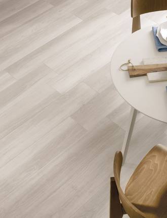 Wood effect stoneware floors