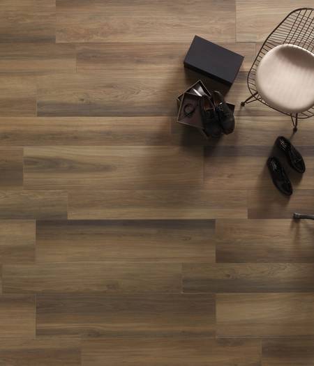 Wood effect stoneware floors