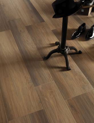 Wood effect stoneware floors