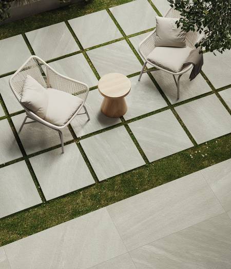 Stone effect outdoor flooring