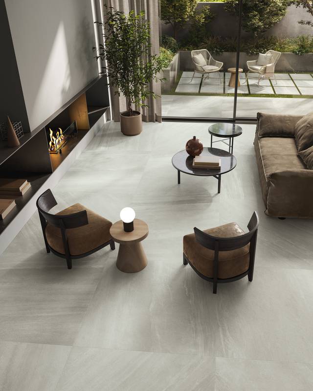 Nordic stone effect tiles Overtime Supergres