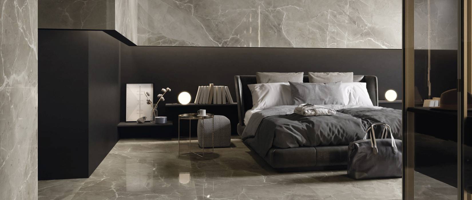 Marble effect tiles