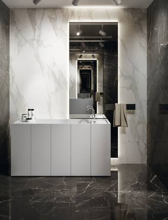Marble Effect Floor Tiles Purity, Dark Grey Marble Tiles Bathroom