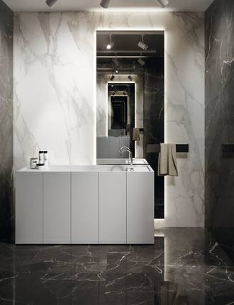 Marble effect tiles