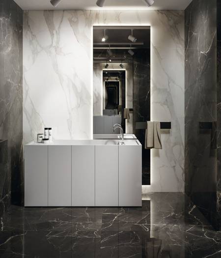 Marble effect tiles