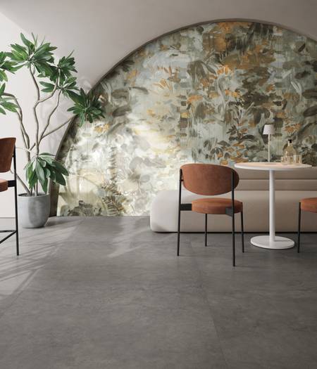 Raw earth effect flooring Pure clays - the essence of the material