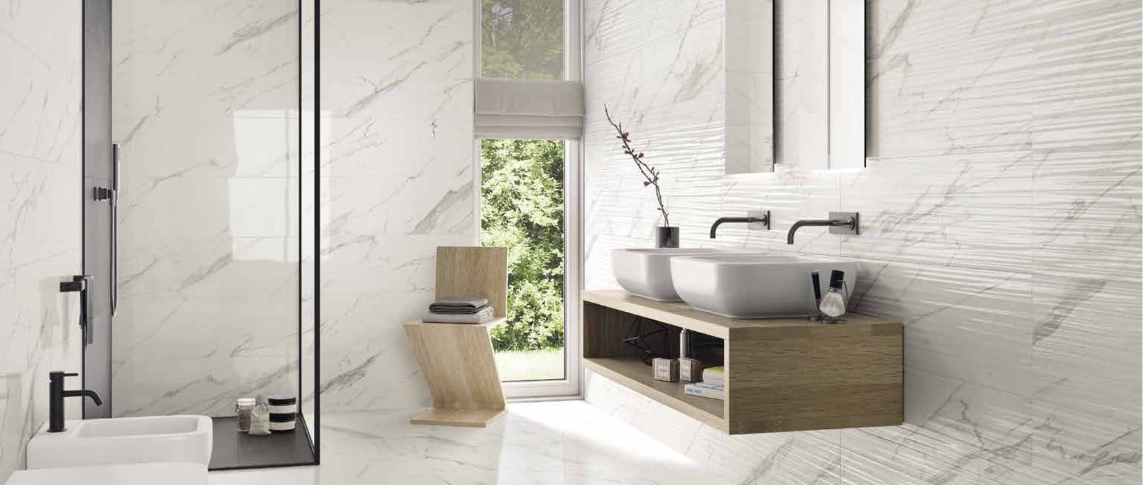 Marble effect tiles