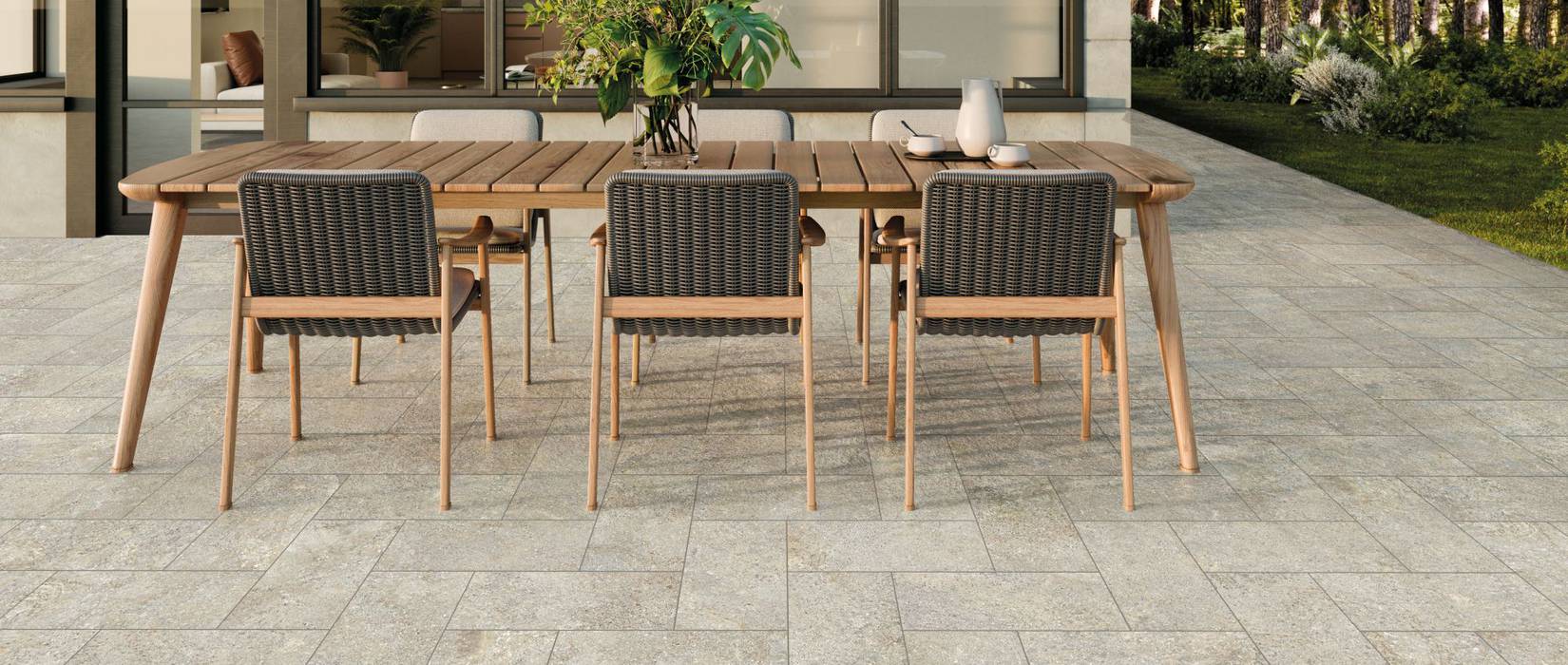 Carrelage effet pierre pour sols extérieurs