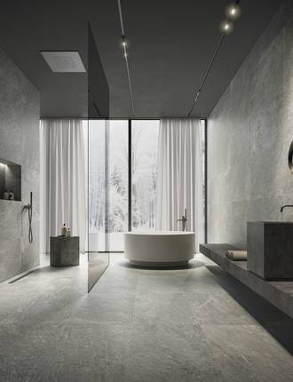 MENHIR Effetto Pietra Quarzite Bagno