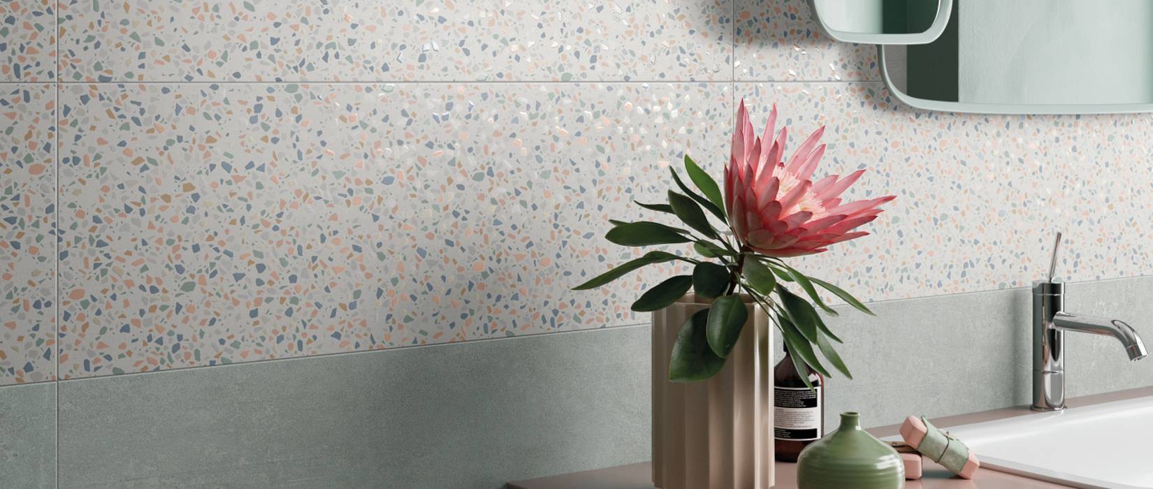 Carrelage d'intérieur en grès imitation béton