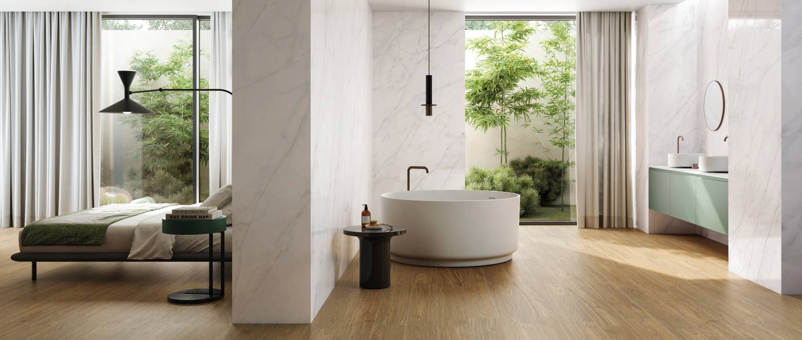 Oak wood effect porcelain stoneware