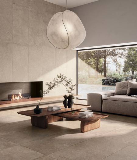 Limestone effect stoneware