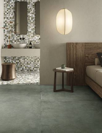 Concrete effect porcelain stoneware