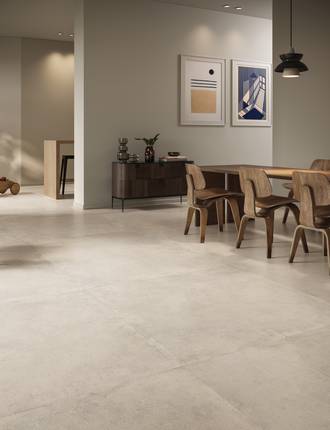 Concrete effect porcelain stoneware