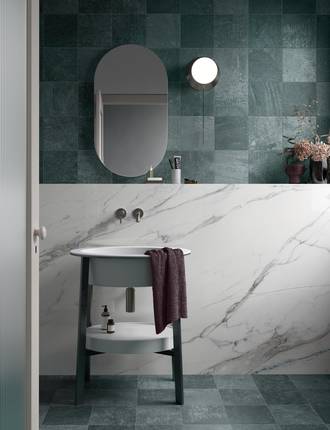 Marble effect tiles