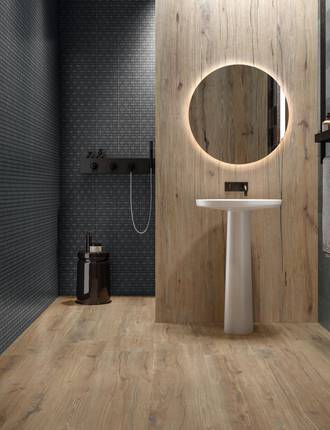 Oak wood effect tiles