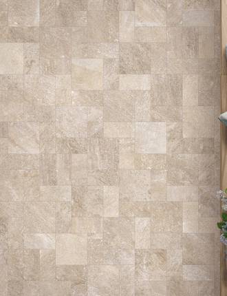 Outdoor porcelain stoneware quartzite effect