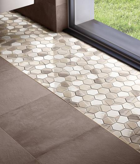 Large size stoneware floor tiles