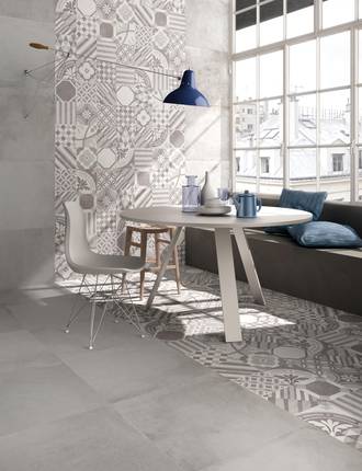 Large size stoneware floor tiles