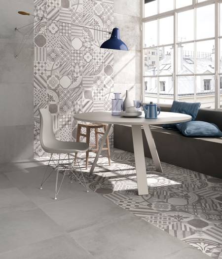 Large size stoneware floor tiles