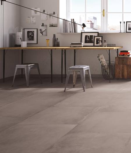 Large size stoneware floor tiles