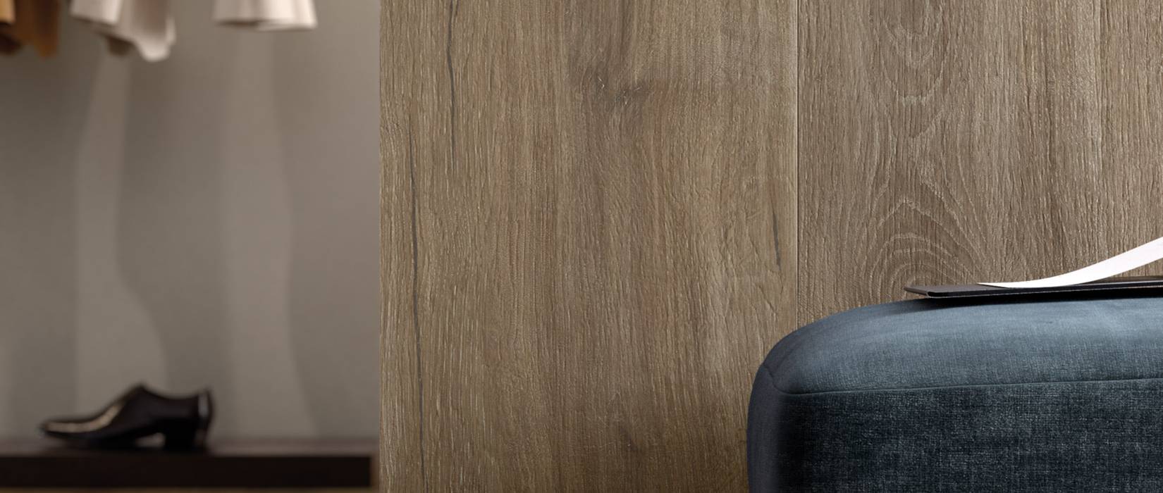 Oak wood effect tiles