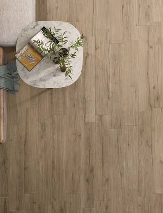 Oak wood effect tiles