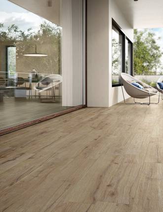 Oak wood effect tiles