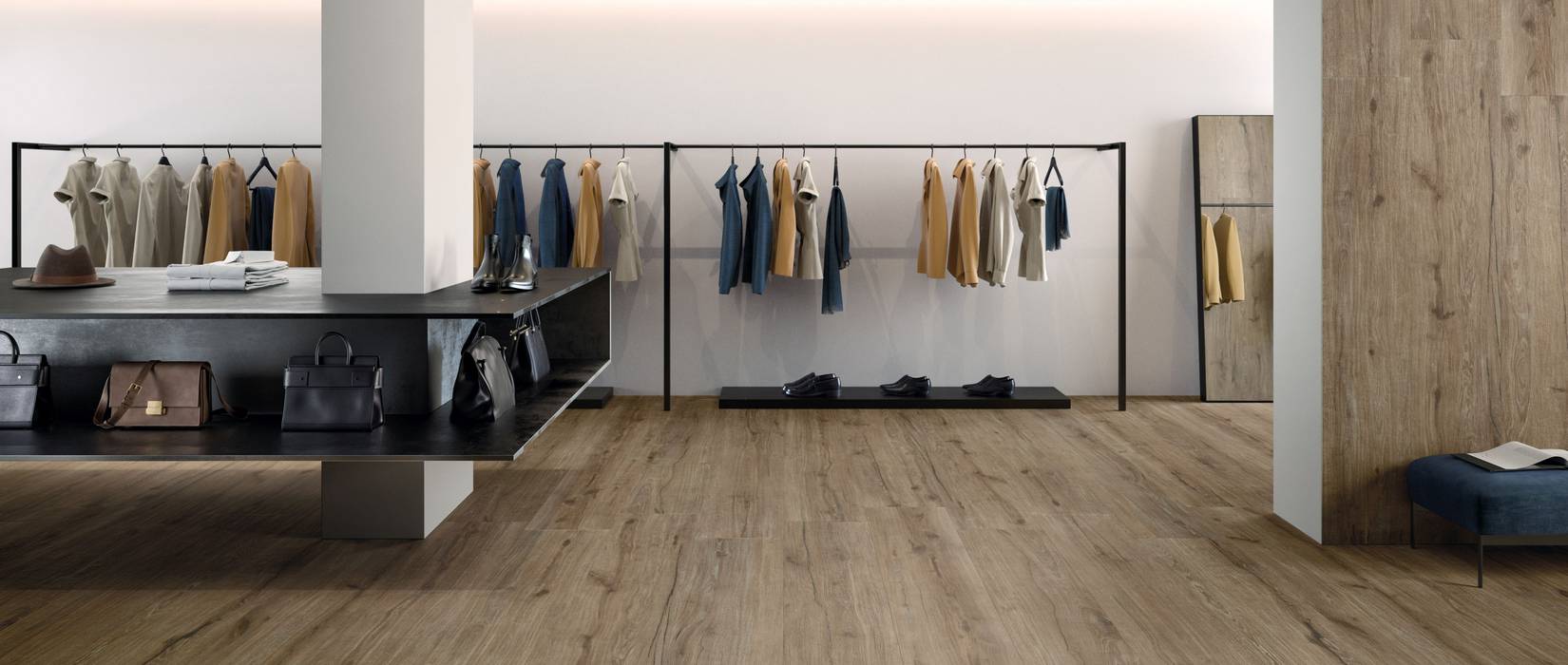 Oak wood effect tiles